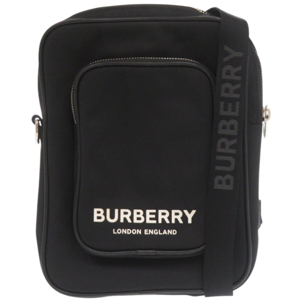 バーバリー    エコナイロン ナイロン  ブラック ホワイト