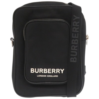 バーバリー エコナイロン ナイロン ブラック ホワイト