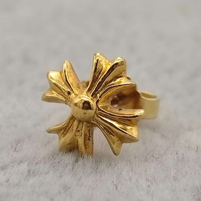 Chrome Hearts 22K CH Plus Stud Earrings "Gold"