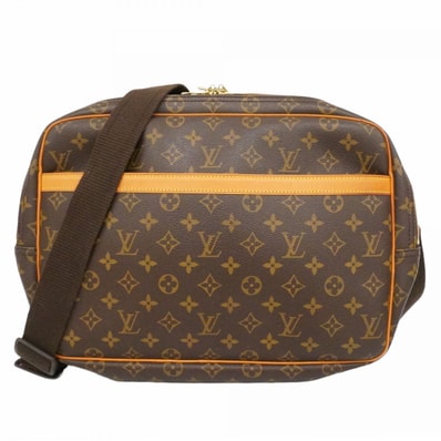 【6dd4442】ルイヴィトン ショルダーバッグ モノグラム リポーターGM M45252 ブラウン【中古】レディース