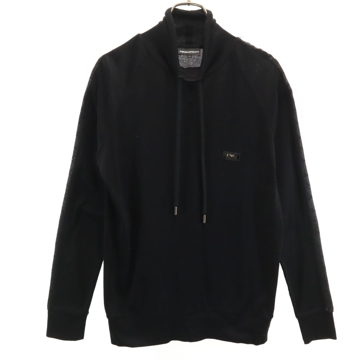 Emporio Armani エンポリオアルマーニ 長袖 モックネック カットソー S ブラック