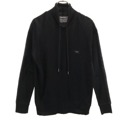 Emporio Armani エンポリオアルマーニ 長袖 モックネック カットソー S ブラック