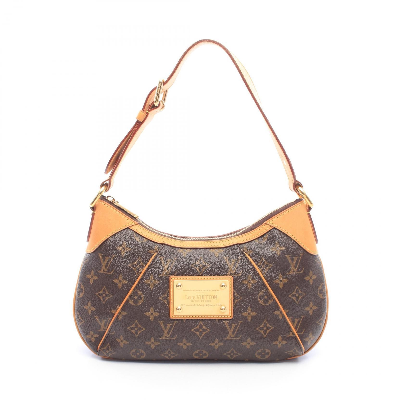 ルイ・ヴィトン LOUIS VUITTON テムズPM モノグラム ショルダーバッグ バッグ PVCコーティングキャンバス レザー モノグラム レディース ブラウン系 M56384 【中古】