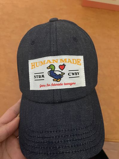 HUMAN MADE 6 PANEL DENIM CAP "Indigo"