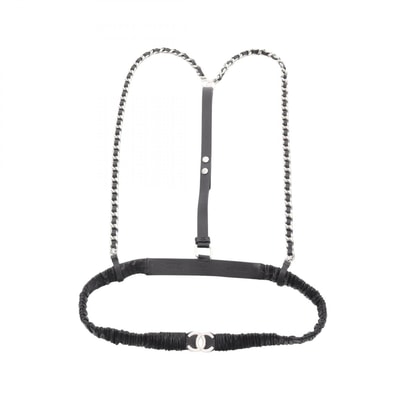 シャネル CHANEL ココマーク ベルト 衣料品 レザー レディース ブラック系 【中古】