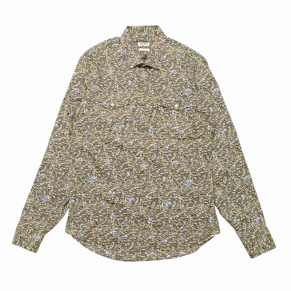 KENZO ケンゾー 長袖シャツ サイズ41/16 アニマル柄 ブランド古着【中古】20260410/RA8900