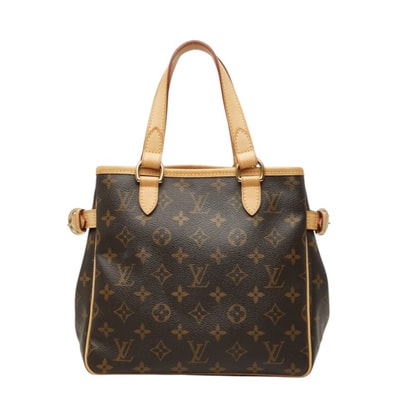 ルイ ヴィトン モノグラム バティニョール ハンドバッグ M51156 ブラウン PVC レザー レディース LOUIS VUITTON 中古