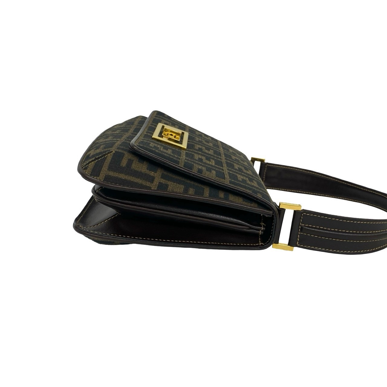 B (目立った傷や汚れなし)】FENDI フェンディ ズッカ FF 柄 キャンバス