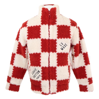 ルイヴィトン 【新品同様/国内正規/22AW】RM221M I03 HMY04W NIGO ALL OVER DAMIER FLEECE BLOUSON フリース ブルゾン XS