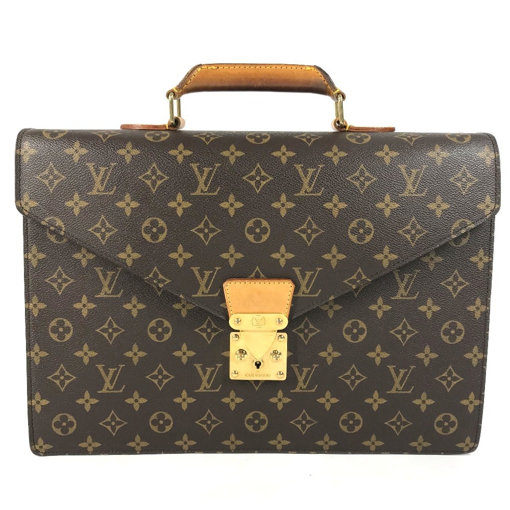 ルイヴィトン LOUIS VUITTON セルヴィエットコンセイエ M53331 モノグラム ハンドバッグ カバン トートバッグ 書類バッグ ブリーフケース ビジネスバッグ モノグラムキャンバス ブラウン
