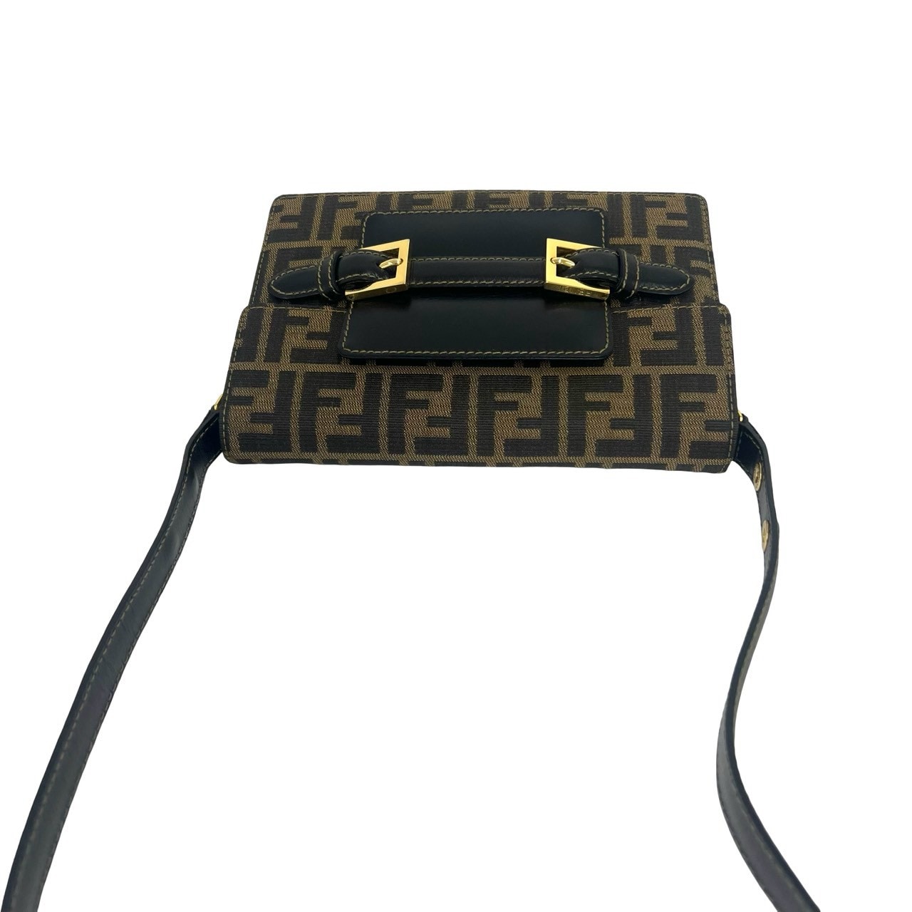 B (目立った傷や汚れなし)】FENDI フェンディ ズッカ FF 柄 キャンバス 