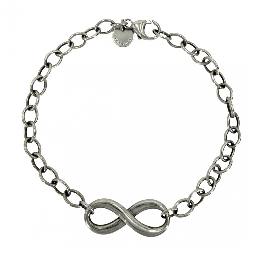 TIFFANY&Co. ティファニー ブレスレット インフィニティ ジュエリー アクセサリー シルバー925 レディース 約6.1g【中古品】