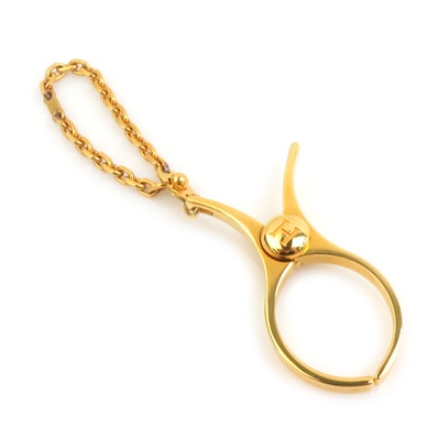 エルメス HERMES チャーム グローブホルダー フィロー メタル ゴールド レディース【中古】 e61951a