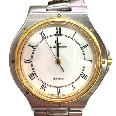 セイコー SEIKO 腕時計 LANDY アナログ3針 5P31-6B00 シルバー