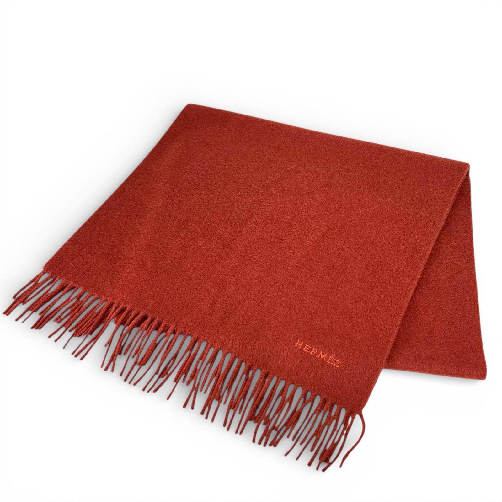 美品 エルメス マフラー ブラウン系 レディース