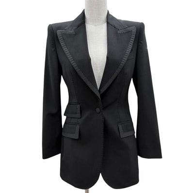 未使用品 ドルチェ&ガッバーナ ジャケット 黒 レディース 36 F29EFT