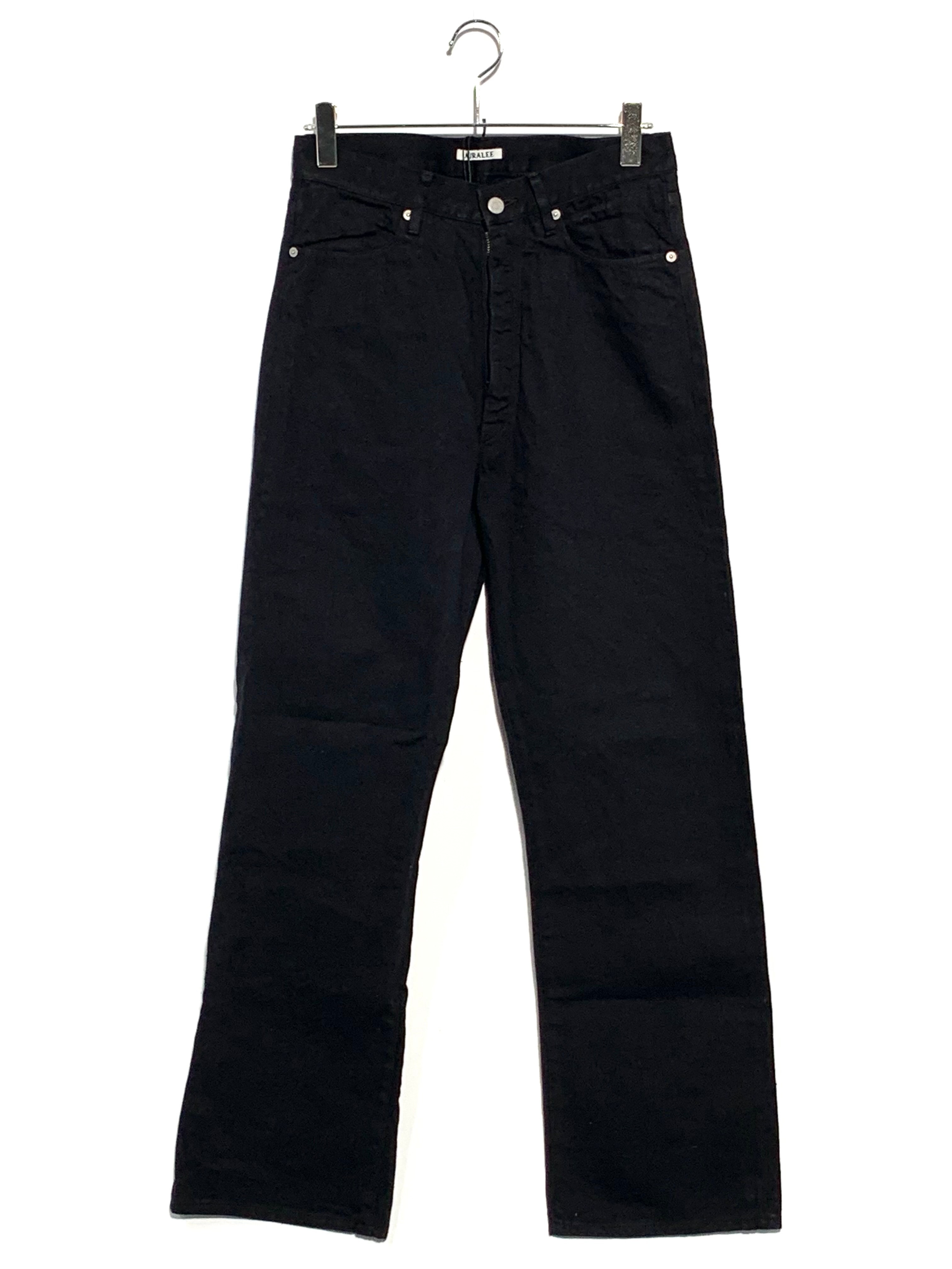 AURALEE Hankyu Umeda Exclusive Selvedge Light Denim Pants "Black"