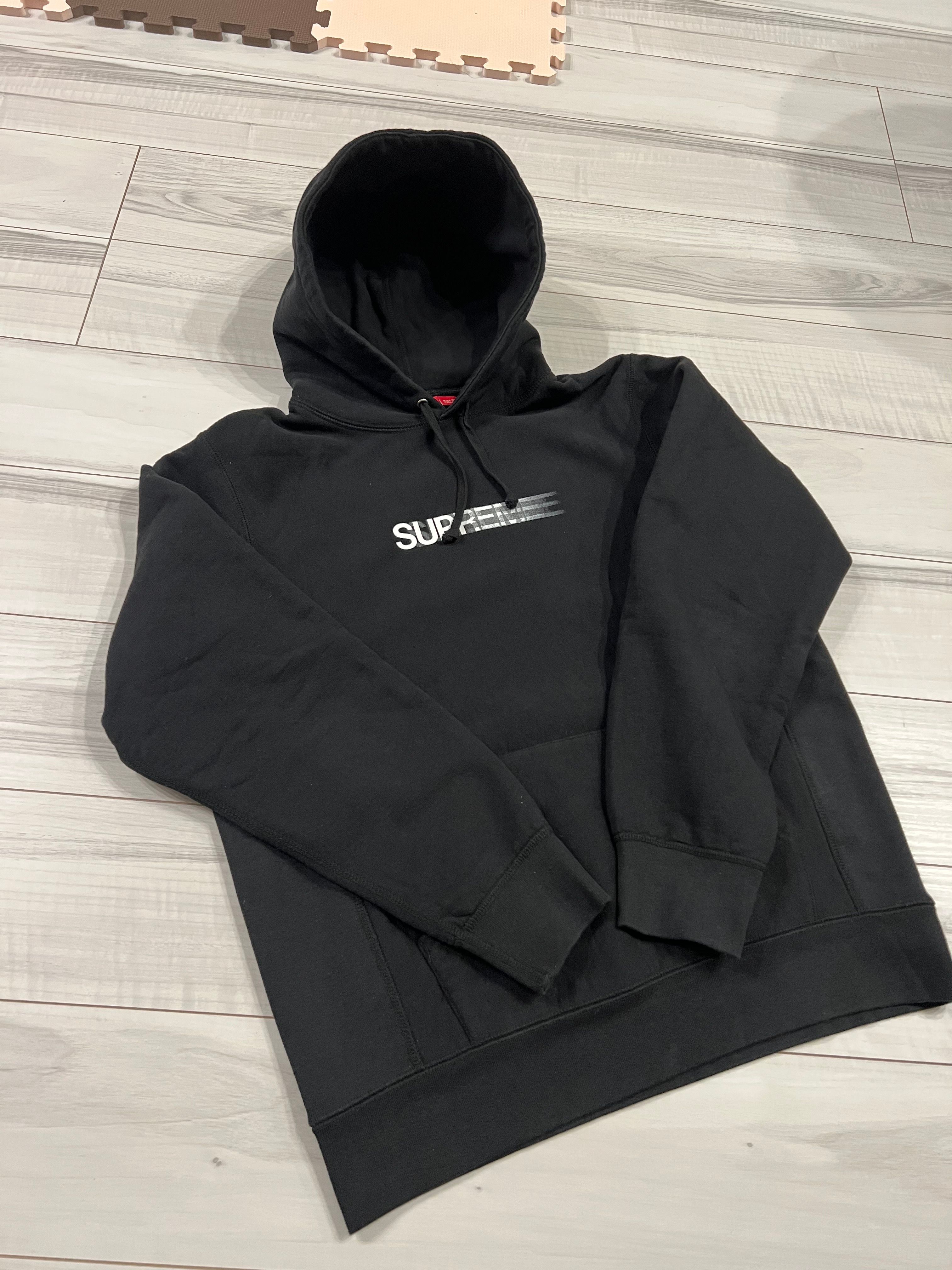 Supreme Motion Logo Hooded Sweatshirt "Black" (20SS)