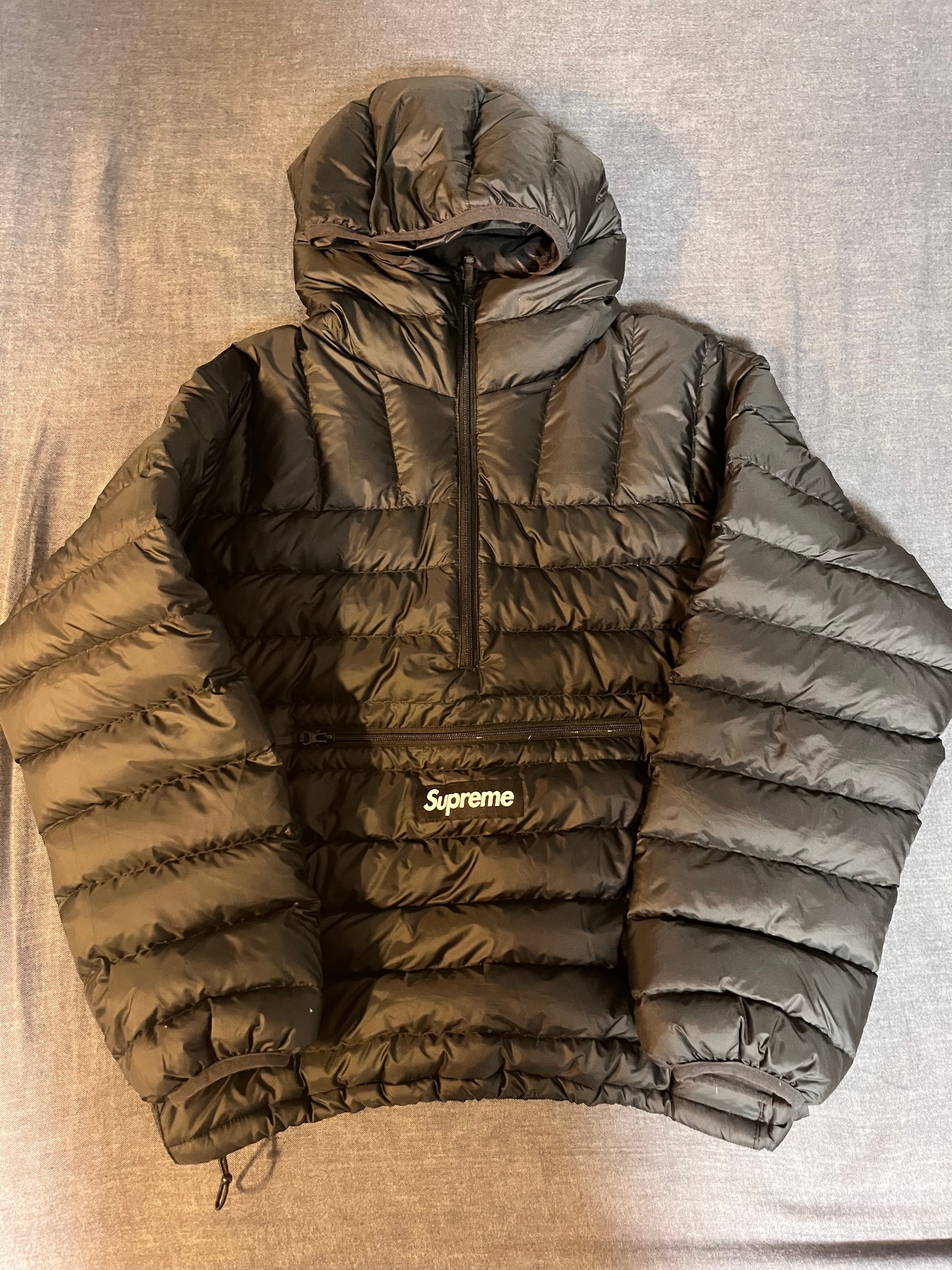 Supreme Micro Down Half Zip Hooded Pullover 