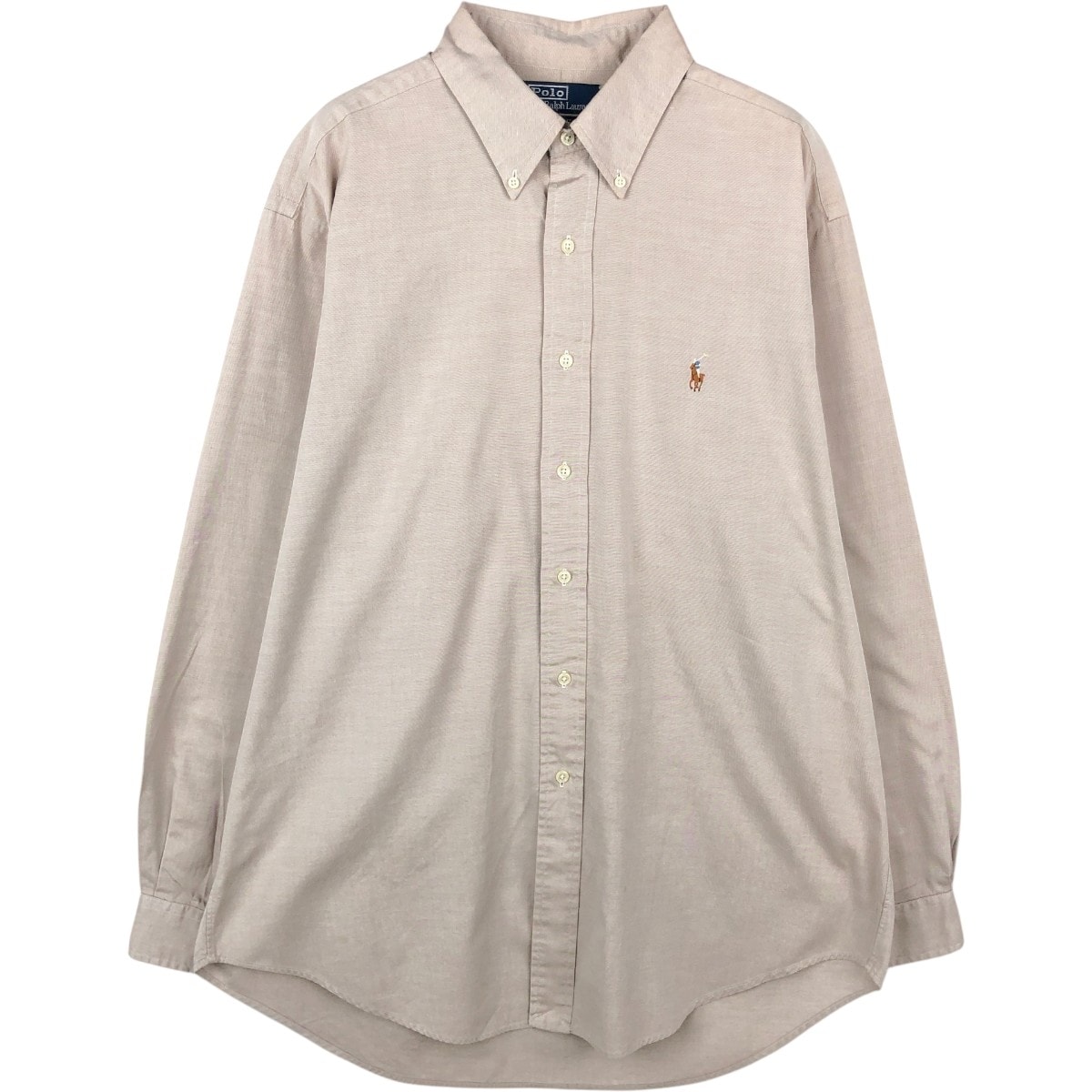古着 ラルフローレン Ralph Lauren POLO by Ralph Lauren YARMOUTH 長袖 ボタンダウンシャツ メンズL相当/eaa669005
