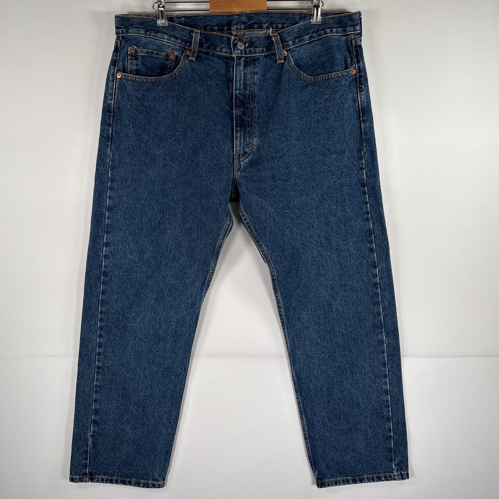 古着 リーバイス Levi's デニムパンツ 505 ストレート ジップフライ 5ポケット 大きいサイズ ジーンズ ジーパン w40 L29 ブルー メンズ
