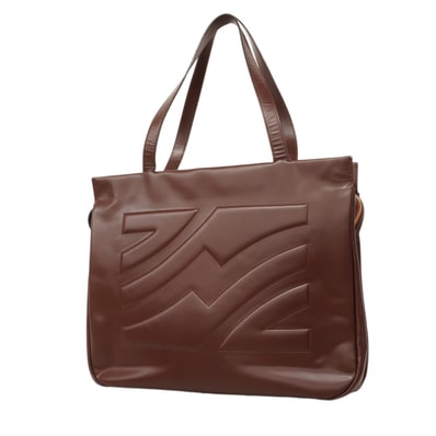 【6ce6507】サルヴァトーレフェラガモ トートバッグ レザー ボルドー シルバー金具【中古】レディース