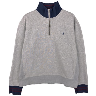 古着 ラルフローレン Ralph Lauren POLO by Ralph Lauren ハーフジップスウェットシャツ トレーナー メンズXL相当/eaa606052