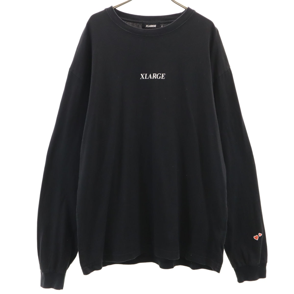 XLARGE エクストララージ バックプリント 長袖 Tシャツ XL ブラック ロンT