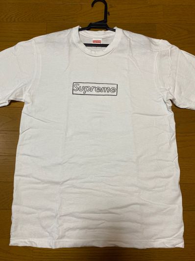 Supreme KAWS Chalk Logo Tee "White"
