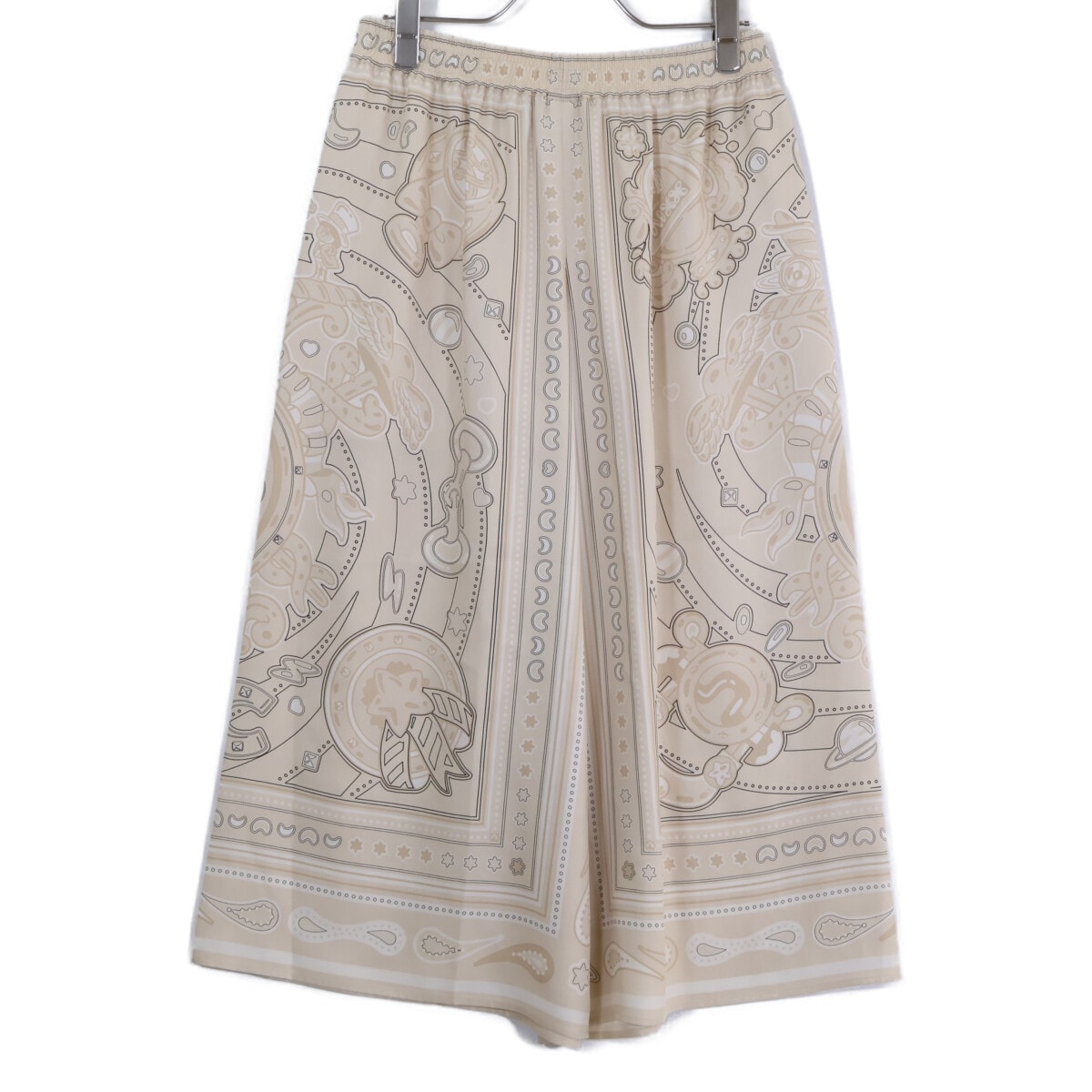 エルメス 新品同様 国内正規 5H0439DJ 25AW Candy Libris Bandana キャンディー リブリス バンダナ シルク ショートパンツ 36