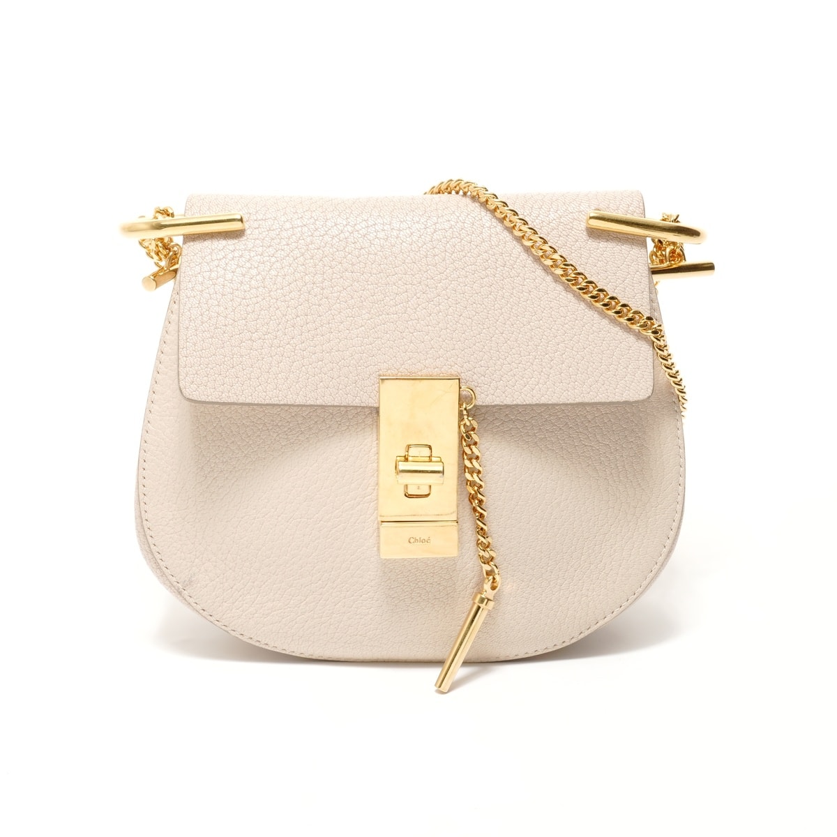 クロエ Chloe ドリュー レザー チェーン ショルダーバッグ【中古】