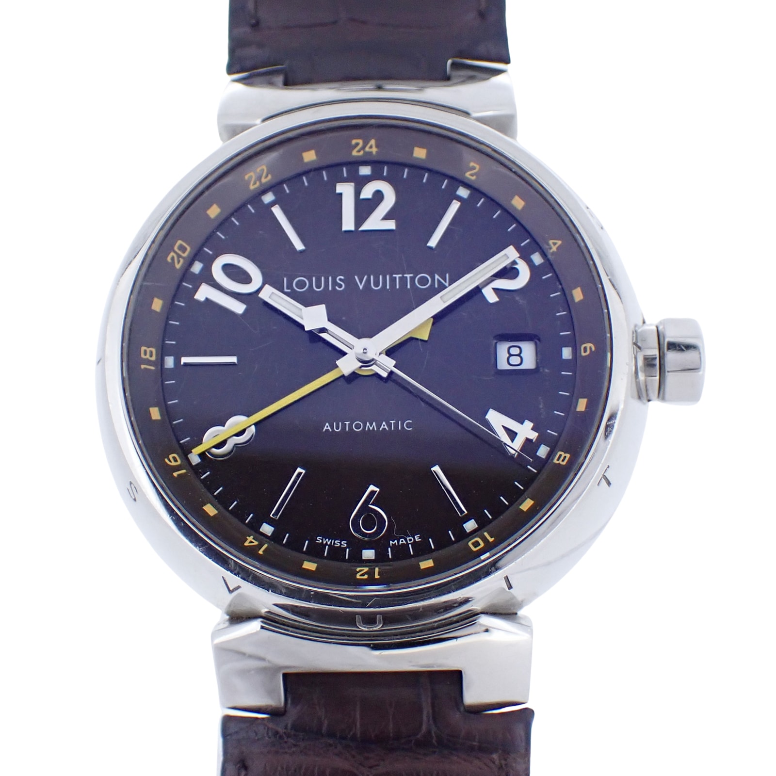 LOUIS VUITTON ルイ・ヴィトン  タンブール GMT  Q1131  メンズ 腕時計
LV
