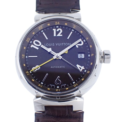 LOUIS VUITTON ルイ・ヴィトン タンブール GMT Q1131 メンズ 腕時計
LV
