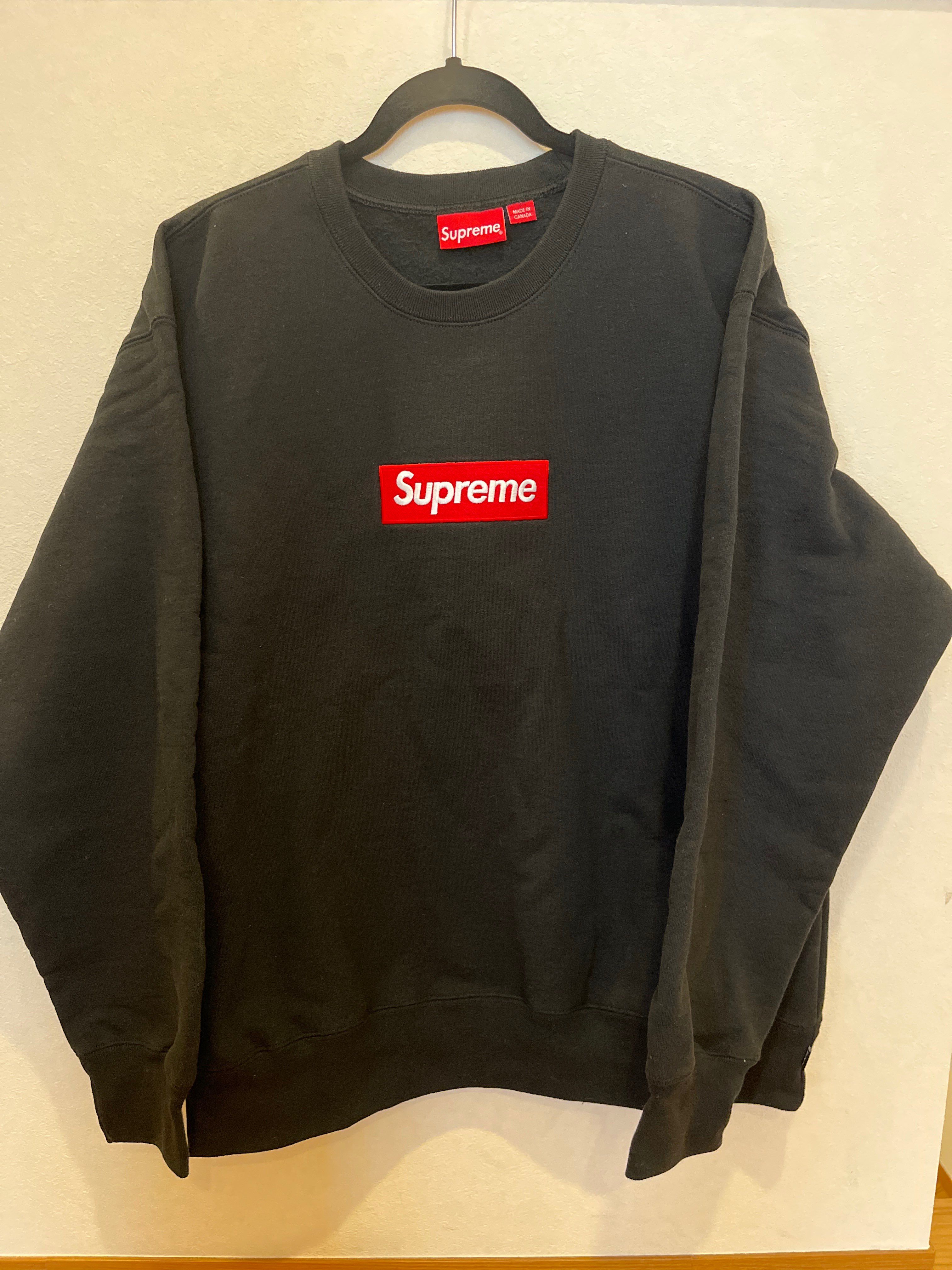 Supreme Box Logo Crewneck "Black" (22FW)