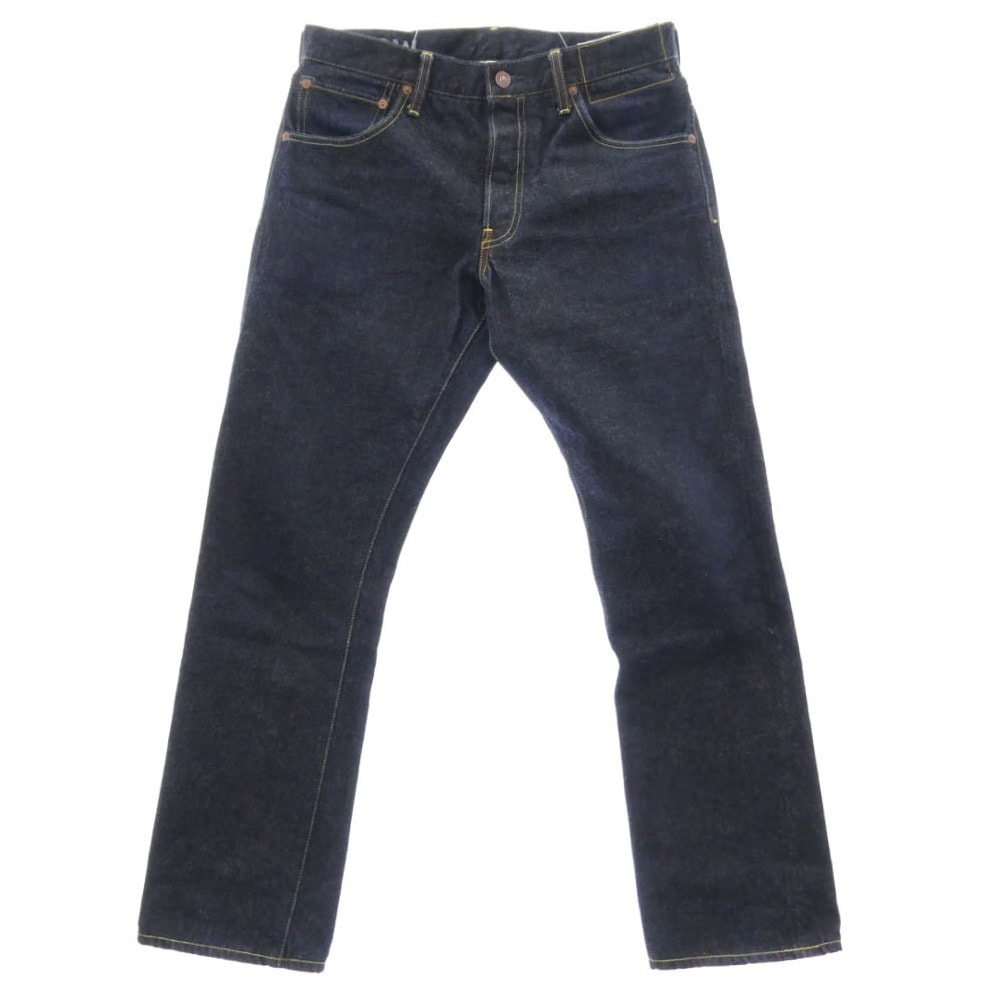 VISVIM ビズビム デニムパンツ 24AW 0124205005002 SOCIAL SCULPTURE 01 SLIM RAW ソーシャルスカルプチャー スリムフィット ロー デニムパンツ ジーンズ ダークネイビー系 W32×L30【中古】