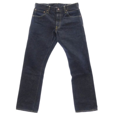 VISVIM ビズビム デニムパンツ 24AW 0124205005002 SOCIAL SCULPTURE 01 SLIM RAW ソーシャルスカルプチャー スリムフィット ロー デニムパンツ ジーンズ ダークネイビー系 W32×L30【中古】