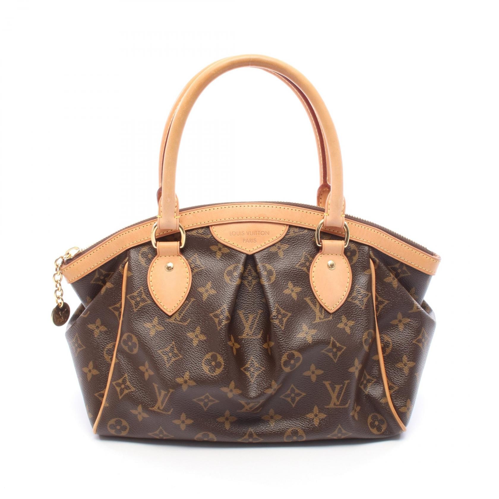 ルイ・ヴィトン LOUIS VUITTON ティヴォリPM ハンドバッグ バッグ PVCコーティングキャンバス レザー モノグラム レディース ブラウン系 M40143 【中古】
