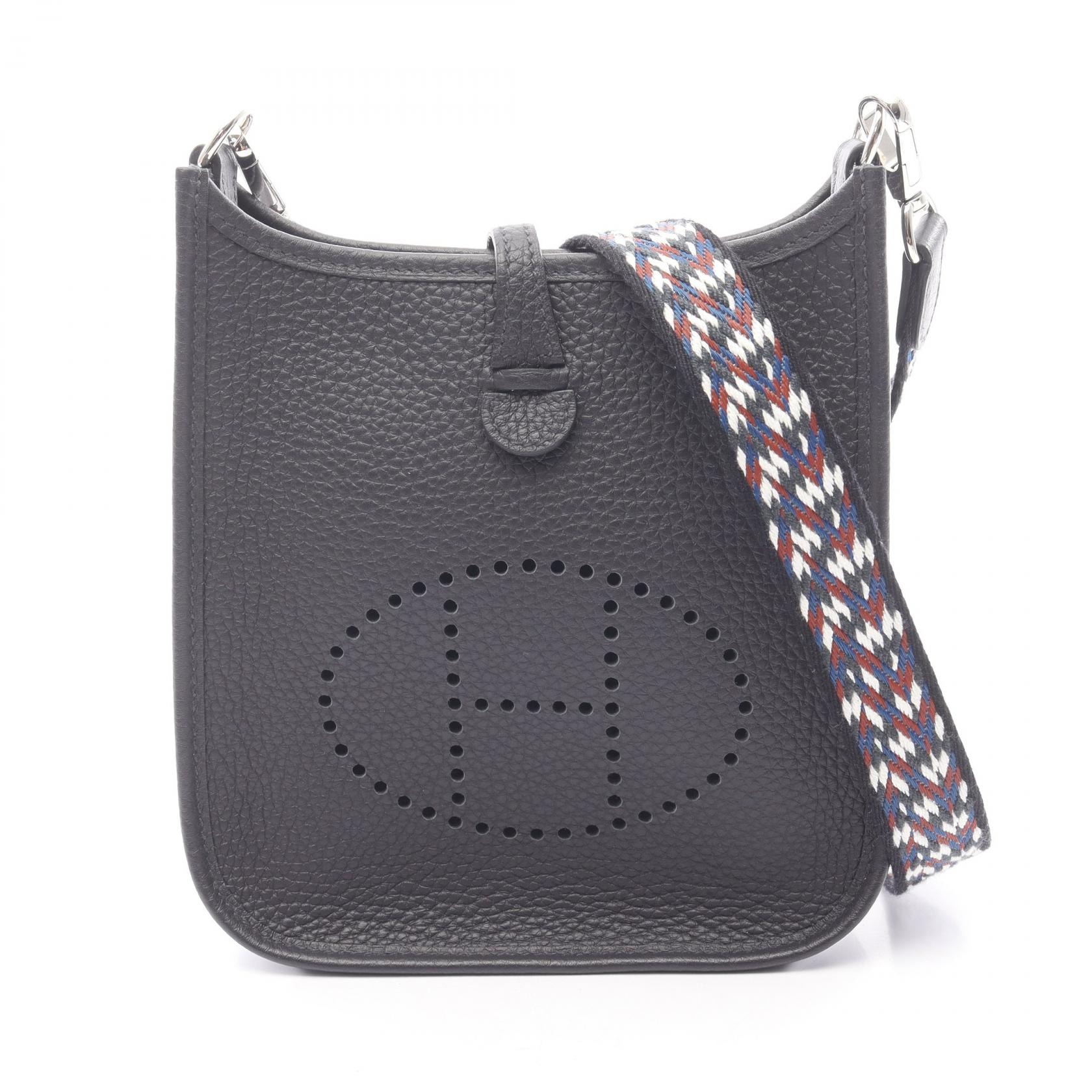 エルメス HERMES エヴリンアマゾンTPM ショルダーバッグ バッグ レザー トリヨンクレマンス トリヨンクレマンス キャバン B刻印(2023年製造) レディース ネイビー系 【中古】