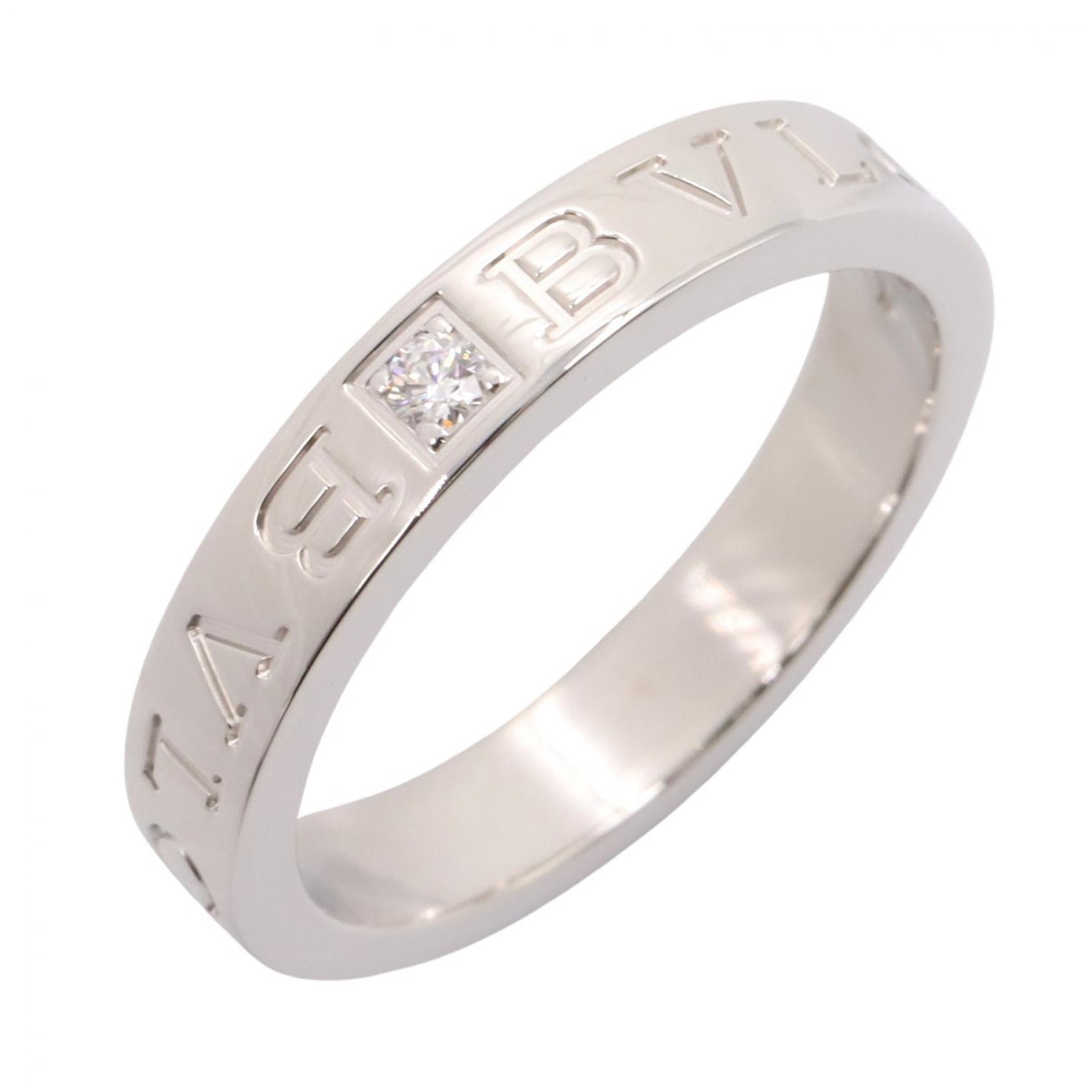 ブルガリ BVLGARI B-zero1 ビーゼロワン リング 1PD リング・指輪 ジュエリー K18WG(ホワイトゴールド) ダイヤモンド レディース シルバー系 / クリア系 【中古】