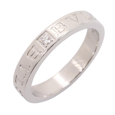 ブルガリ BVLGARI B-zero1 ビーゼロワン リング 1PD リング・指輪 ジュエリー K18WG(ホワイトゴールド) ダイヤモンド レディース シルバー系 / クリア系 【中古】