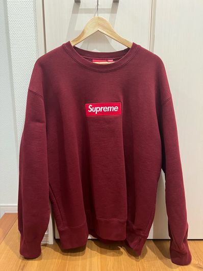 Supreme Box Logo Crewneck "Cardinal" (22FW)