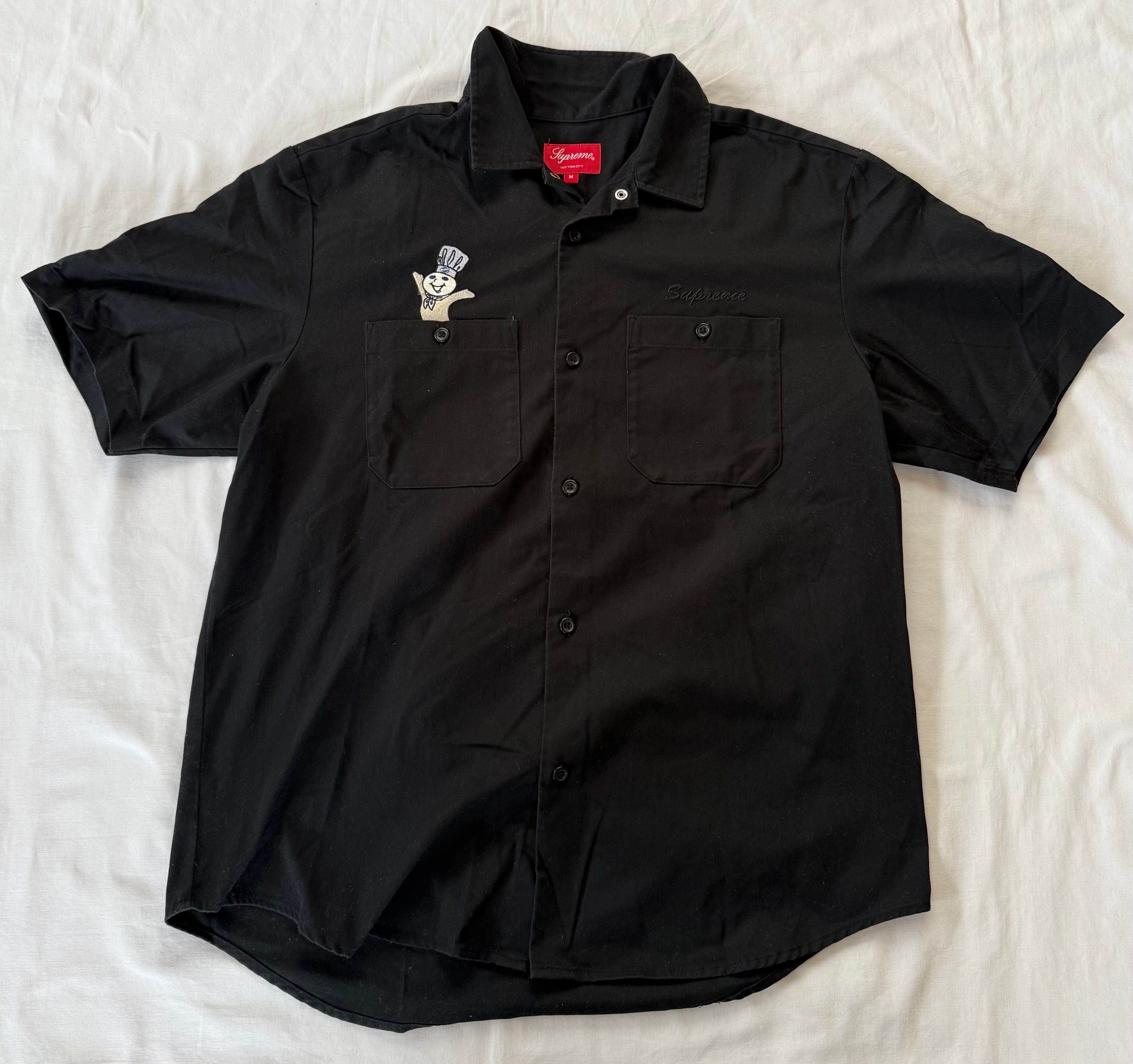Supreme x Mitchell & Ness Doughboy S/S Work Shirt "Black"