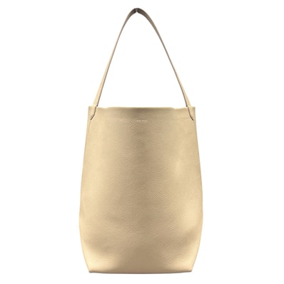 THE ROW 展示品級 ザロウ Large N/S Park Tote レザーバッグ パークトート ラージ ショルダバッグ レザー ベージュ ハンドバッグ ワンショルダー レディース メンズ ユニセックス SAランク 中古 鑑定済 ザロウバッグ