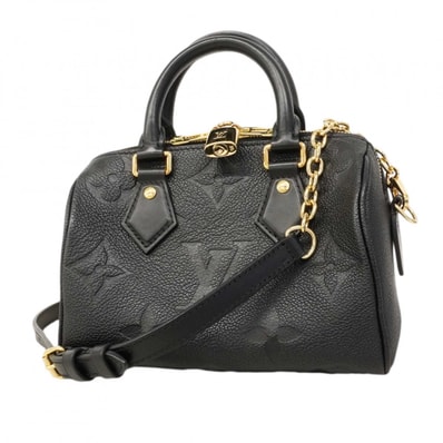 【6dd4316】ルイヴィトン ハンドバッグ モノグラム・アンプラント スピーディバンドリエール20 M58953 ノワール 2wayバッグ【中古】レディース