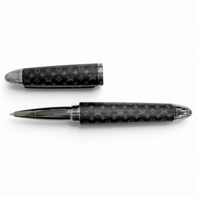 極美品 ルイヴィトン ローラーボールペン ドック モノグラム エクリプス GI1494