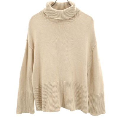 GAP ギャップ 長袖 タートルネック ニット M ベージュ セーター