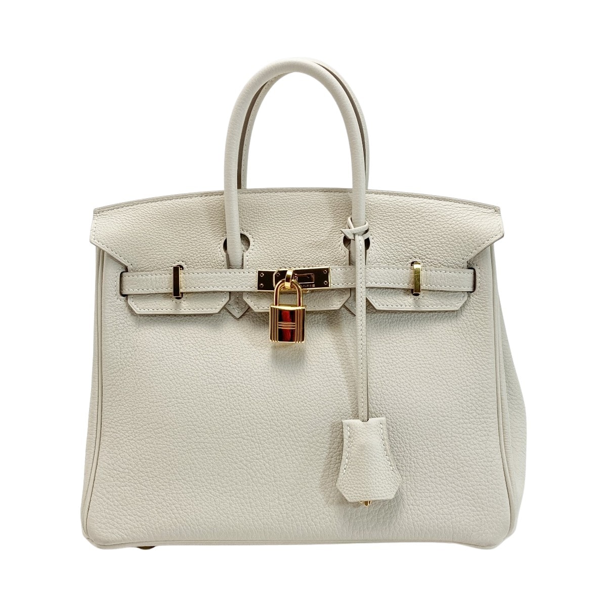 ☆☆HERMES エルメス バーキン25 ハンドバッグ クレ トゴ T刻印 クロシェット・カデナ・鍵有