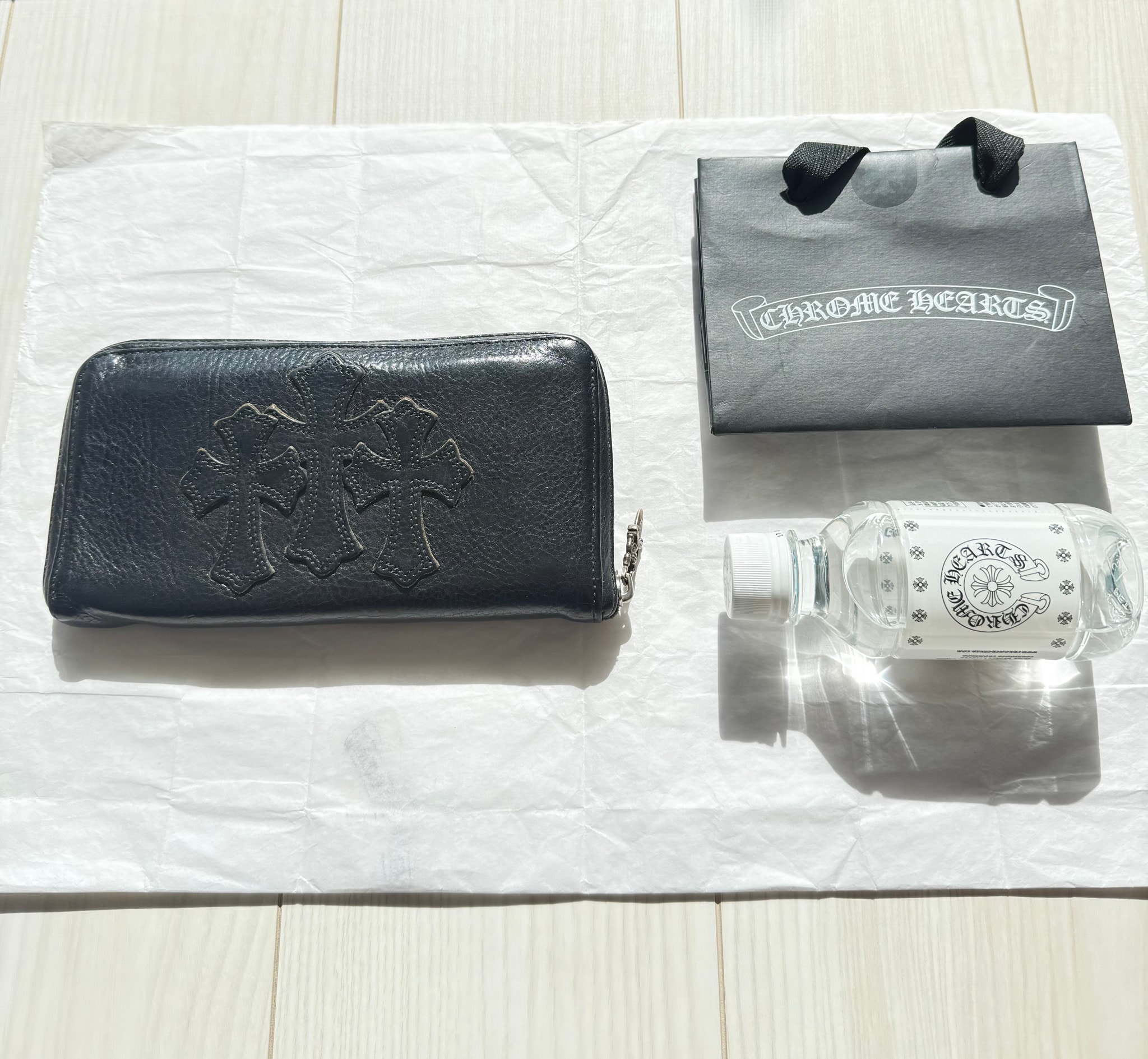 【2024年購入・未使用レベル・SSSランク超美品】クロムハーツ CHROME HEARTS セメタリークロス ウォレット 財布
