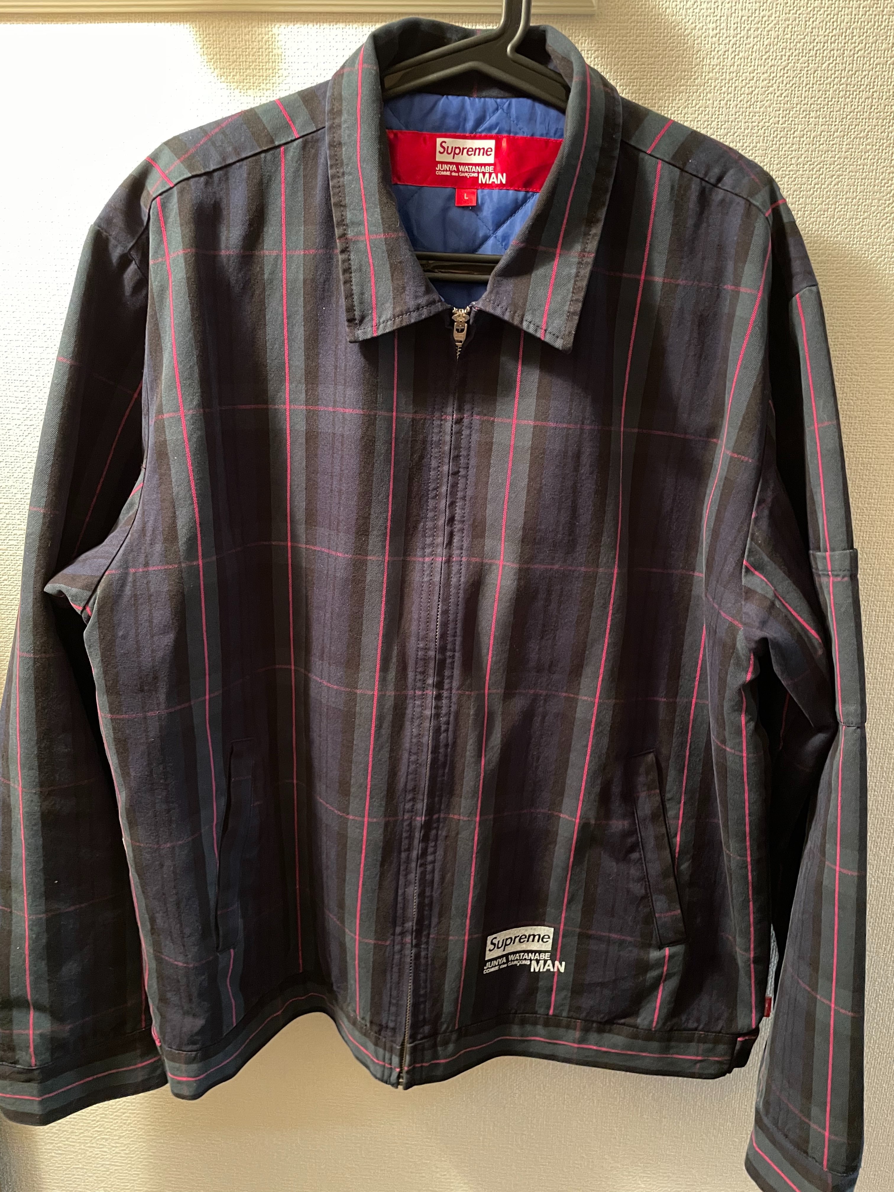 Supreme / JUNYA WATANABE COMME des GARCONS MAN Printed Work Jacket "Navy Plaid"