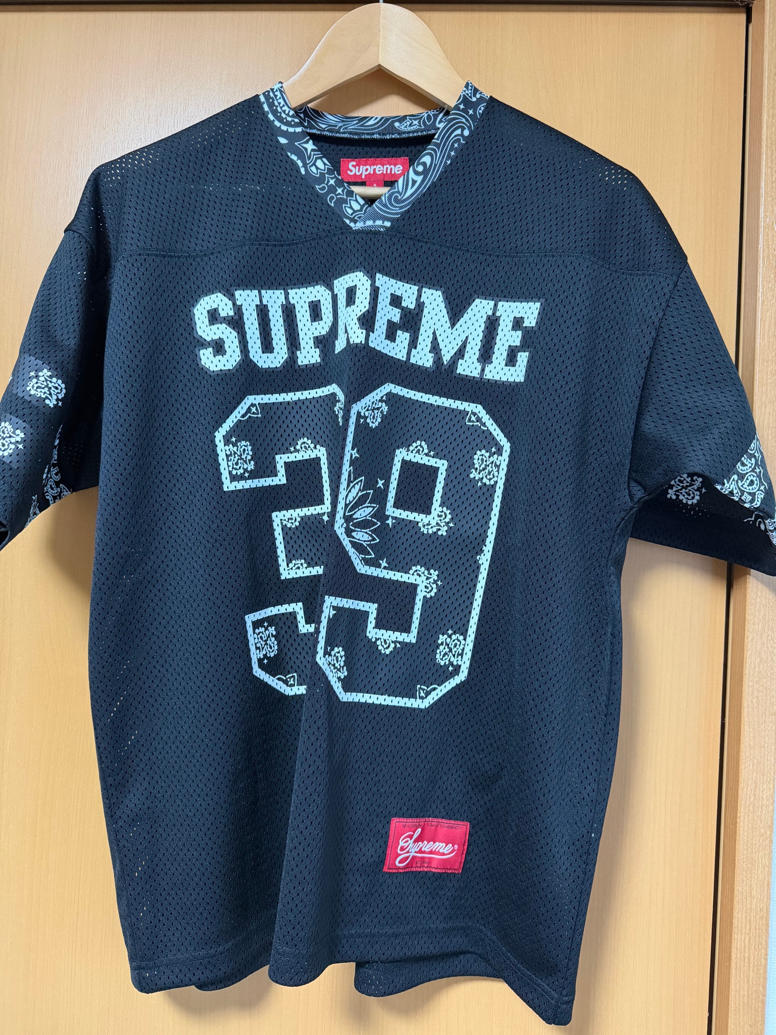 Supreme Bandana Football Jersey "Black"